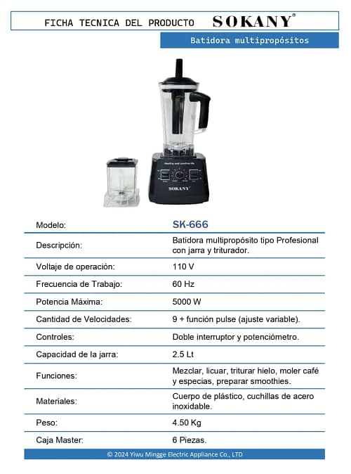 02 FT Batidora SK 666 OP