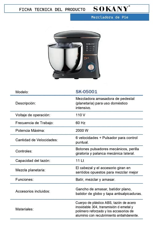 18 FT Mezcladora de Pie SK 05001 OP